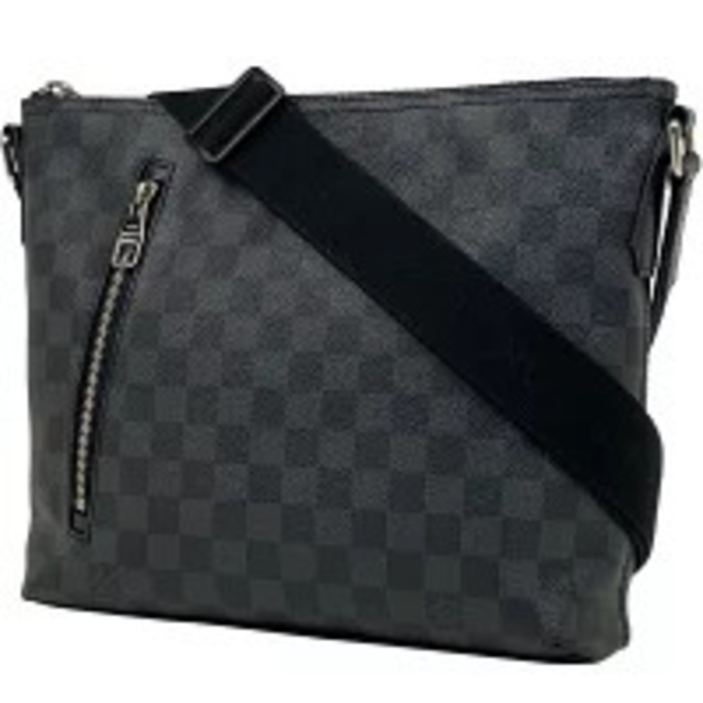 Louis Vuitton Mick Shoulder Bag Crossbody Messenger Damier Graphite Black